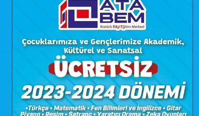 Atatürk Bilgi Eğitim Merkezi (ATABEM) 2023-2024 Dönemi kurs kayıtları başlıyor