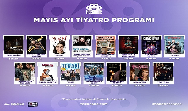 Fişekhane'de sahne ışıkları Mayıs'ta parlıyor!